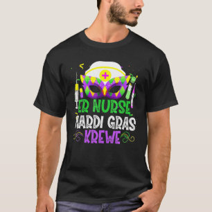 Camiseta Enfermeira furiosa Krewe Enfermeira Máscaras Mard