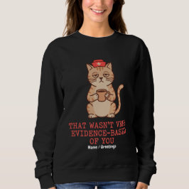 Camiseta Enfermeira Gata Engraçada Que Não Foi Muito Basead