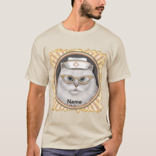 Camiseta Enfermeira Gato Persa