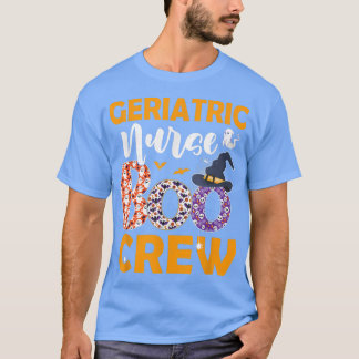 Camiseta Enfermeira Geriátrica Boo Crew Spooky Boo Ghost Ha