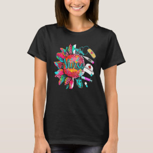 Camiseta Enfermeira Girassol Enfermeira Fofa