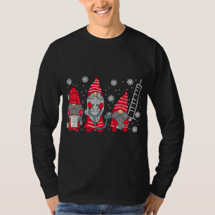 Camiseta Enfermeira Gnomos de Natal Cute Xmas Scrub