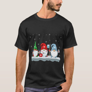 Camiseta Enfermeira Gnomos Papais noeis de Iluminação Enfer