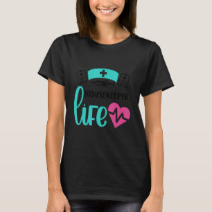 Camiseta Enfermeira Governanta Vida Batimento cardíaco Dia