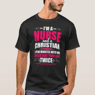 Camiseta Enfermeira Graduada Cristã Enfermagem Legal Enferm