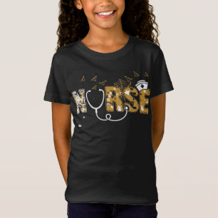Camiseta Enfermeira Halloween Presente Com Feiticeira Pumpk
