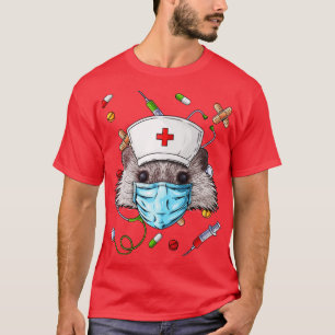 Camiseta Enfermeira Hedgehog RN Funny ER Nursing School Gra