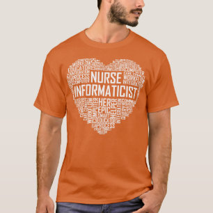 Camiseta Enfermeira Informática Coração