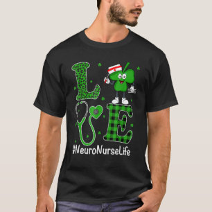Camiseta Enfermeira Irlandesa Dia de São Patrício Amor Enfe