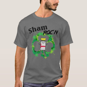 Camiseta Enfermeira irlandesa Sham Roc Roc'n Feliz Dia de S