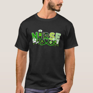 Camiseta Enfermeira Irlandesa Sortuda St Patricks Day Estet