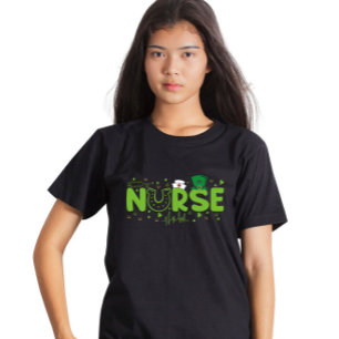 Camiseta Enfermeira irlandesa Stethoscope Enfermeira Patric