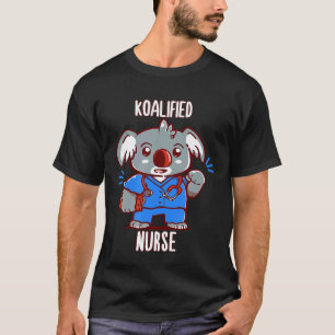 Camiseta Enfermeira Koalificada - Trocadilho de Animal Koal