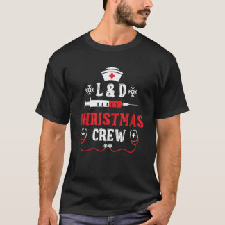 Camiseta Enfermeira L&D Natal Equipe Família Grupo Enfermag