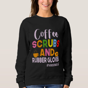 Camiseta Enfermeira Legal Enfermeira Enche Coffee Scrubs E
