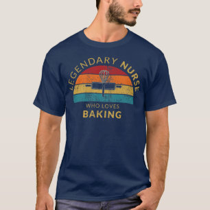 Camiseta Enfermeira lendária ama cozinhar Cupcakes de bolos