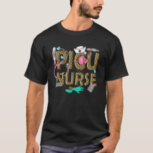 Camiseta Enfermeira Leopard Picu Agradece Auxiliar Médico