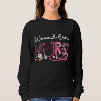 Camiseta Enfermeira Leopard Xadrez Amor Coração Stethosc