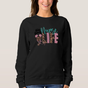 Camiseta Enfermeira-Leopardo Bonita Para Mulheres E Maldita