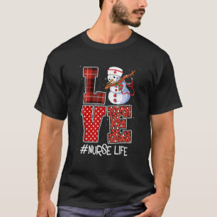 Camiseta Enfermeira Leopardo Neve Homem Feio Natal Ho