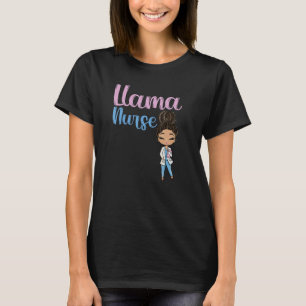 Camiseta Enfermeira Llama Divertida