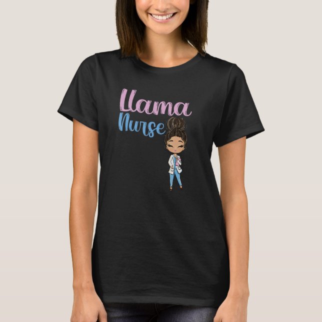 Camiseta Enfermeira Llama Divertida (Frente)