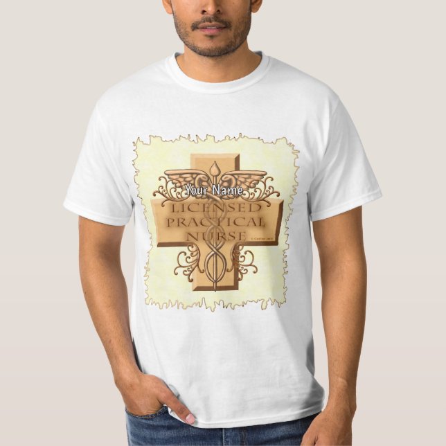 Camiseta Enfermeira LPN Caduceu (Frente)