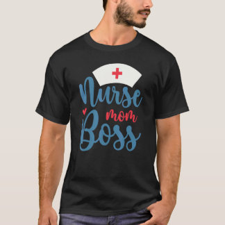 Camiseta Enfermeira Mãe Chefe Estudante Estagiários de Enfe
