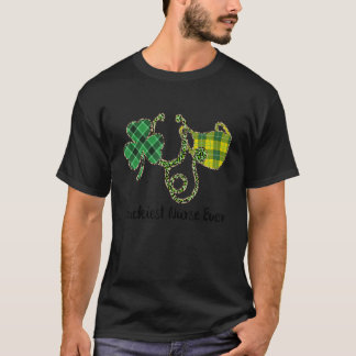 Camiseta Enfermeira Mais Sortuda De Ruas De Patrick S Day R