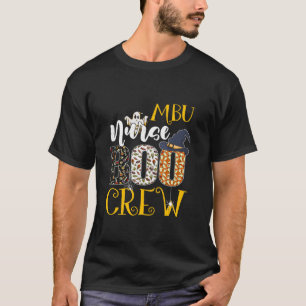 Camiseta Enfermeira MBU Boo Crew Halloween Figurume Boo Gho