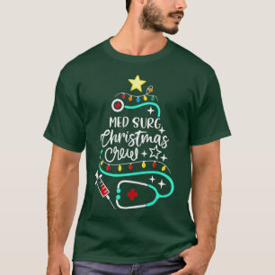 Camiseta Enfermeira Médica Cirúrgica de Med Surg Christma