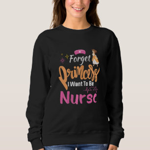 Camiseta Enfermeira Médica Meninas Princesas Futuro Nur