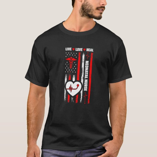 Camiseta Enfermeira Médica Rn Enfermeira Médica Sinalizador (Frente)