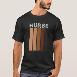Camiseta Enfermeira Melanin Afro Queen Black History Mês,