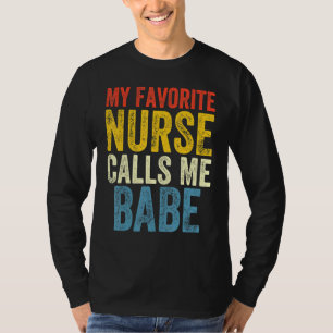 Camiseta Enfermeira Namorado engraçada Cite Minha Chamada F
