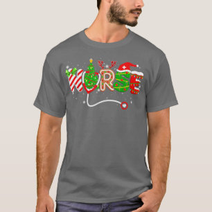 Camiseta Enfermeira Natal 2022 Enfermeiras Fofas Xmas Pajam