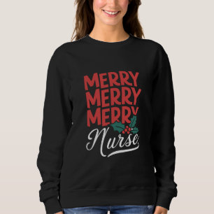 Camiseta Enfermeira Natal Alegre Presentes de Enfermagem Na