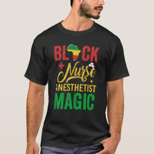 Camiseta Enfermeira Negra Anestesista Magia História Preta