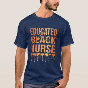 Camiseta Enfermeira Negra Enfermeira Melanina Enfermeira Ne