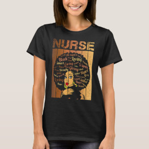 Camiseta Enfermeira Negra Mágica Forte Para Oste Negra