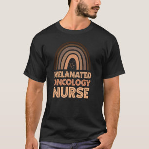 Camiseta Enfermeira Negra Melanata Enfermeira Oncologia Enf