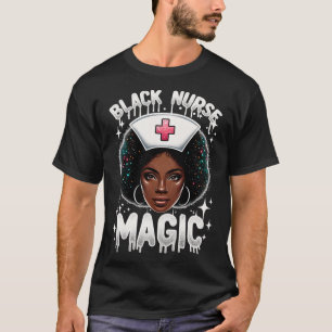 Camiseta Enfermeira Negra Mês da História Negra Rainha Afro