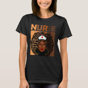 Camiseta Enfermeira Negra Para Mulheres Meninas Africanas M