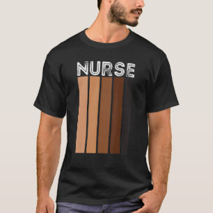 Camiseta Enfermeira Negra Para Mulheres Meninas Africanas M