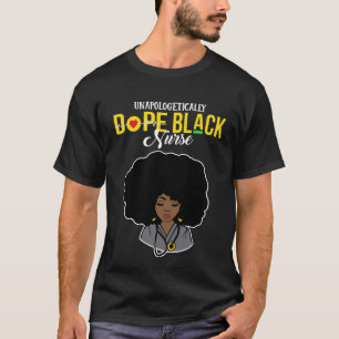 Camiseta Enfermeira Negra sem desculpas