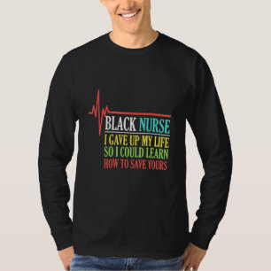 Camiseta Enfermeira Negra Vida História Africana