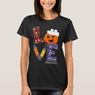 Camiseta Enfermeira Neonatal Adoram Enfermeira Vida Hallowe