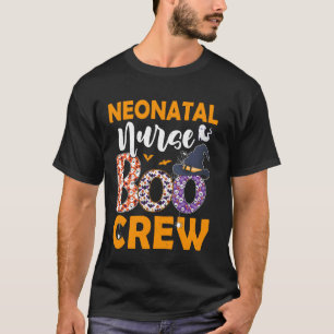 Camiseta Enfermeira Neonatal Boo Crew Spooky Boo Ghost Hall