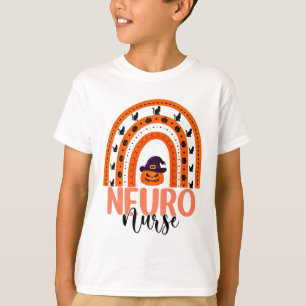 Camiseta Enfermeira Neuro Rainbow Halloween Figurume Neuros
