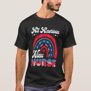 Camiseta Enfermeira Nicu 4 De Julho EUA Enfermeira Nicu Tot